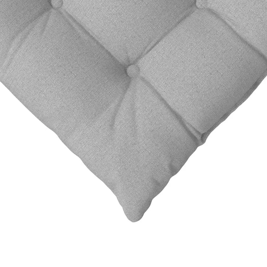Coussins de siège 4 pcs Gris nuage 40 x 40 x 6 cm tissu - 9