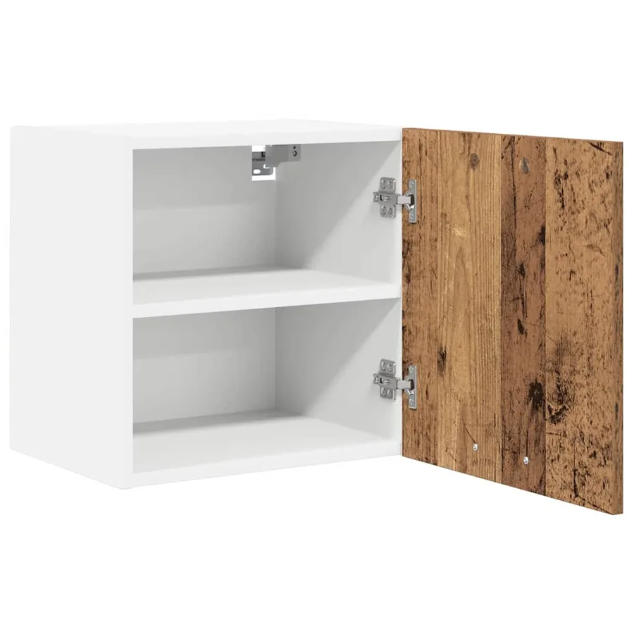 Armoire suspendue 2 pcs Bois ancien et Blanc 40 x 31 x 40 cm - 6