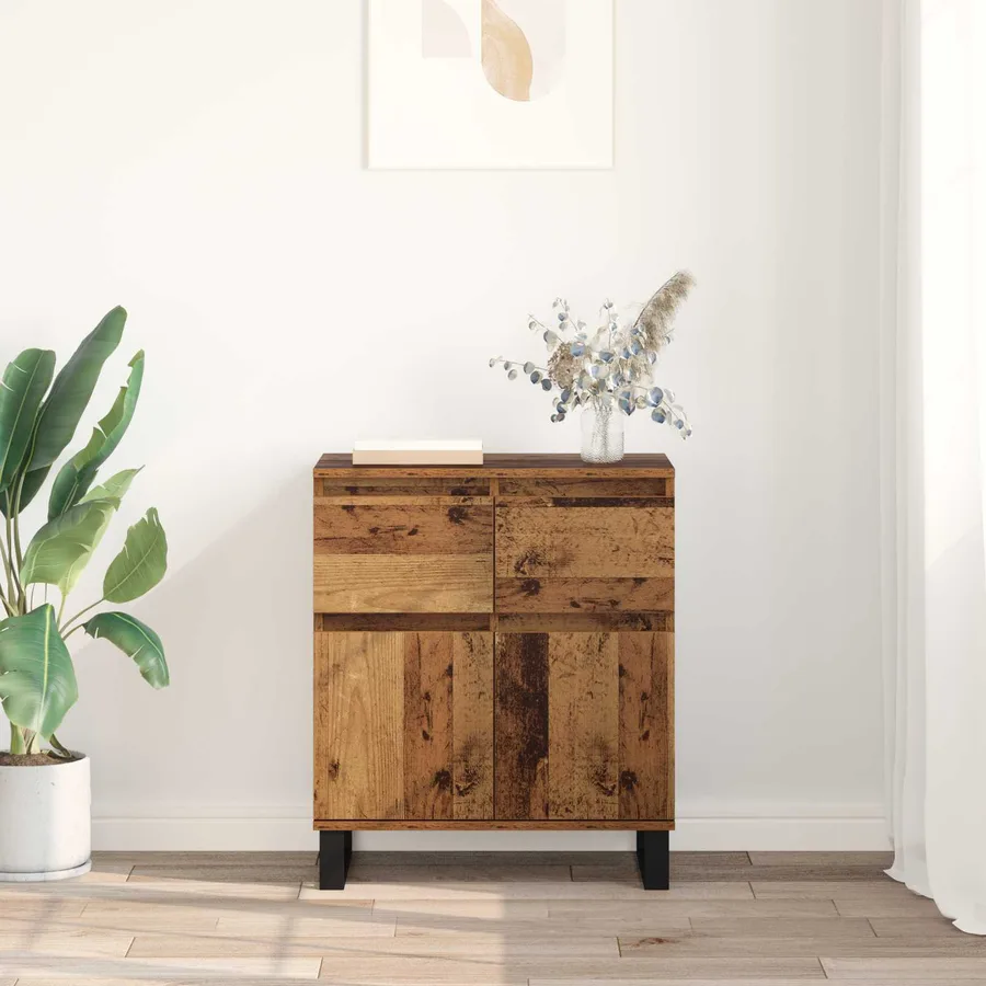 Buffet Bois Ancien 60 x 35 x 70 cm Bois d'ingénierie et fer - 4