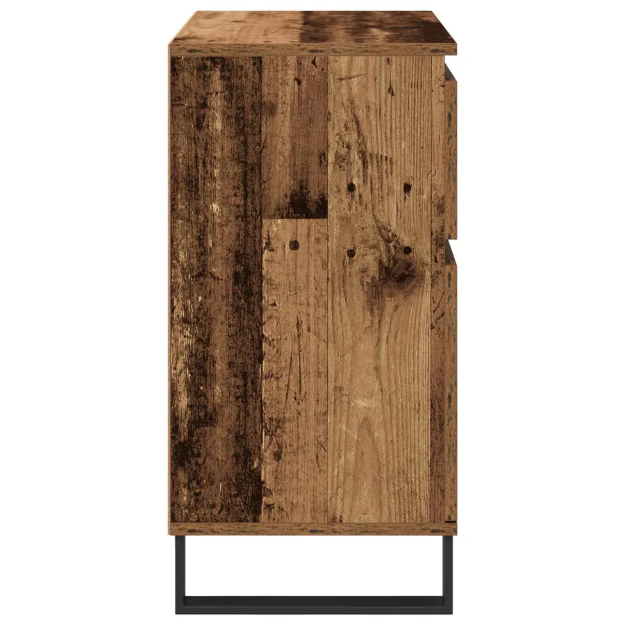 Buffet Bois Ancien 60 x 35 x 70 cm Bois d'ingénierie et fer - 7