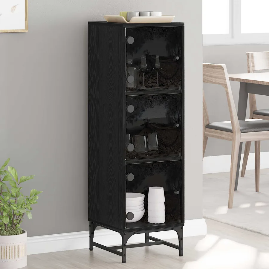 Buffet Chêne noir 35 x 37 x 117 cm
