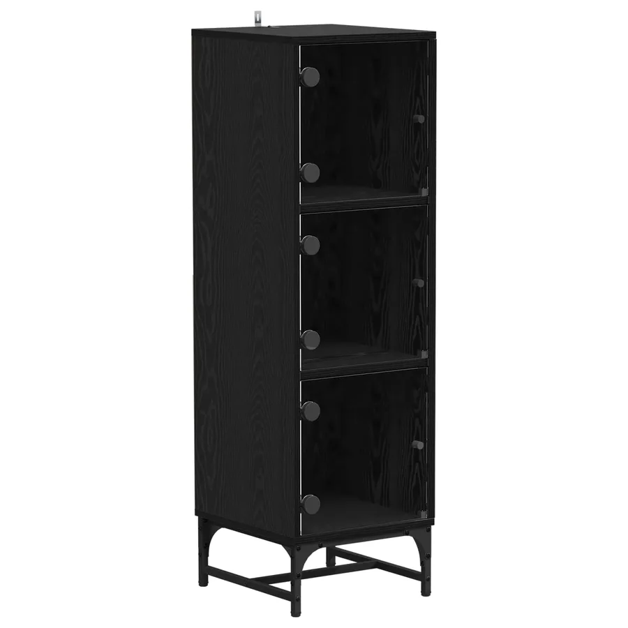 Buffet Chêne noir 35 x 37 x 117 cm - 2