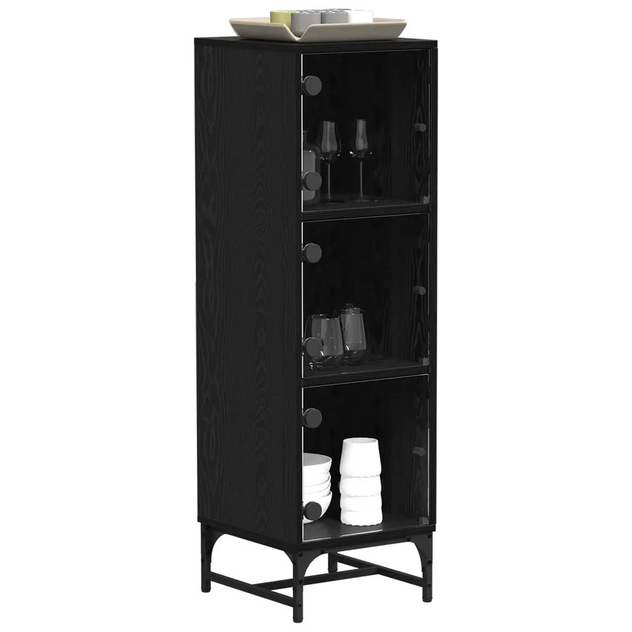 Buffet Chêne noir 35 x 37 x 117 cm - 3