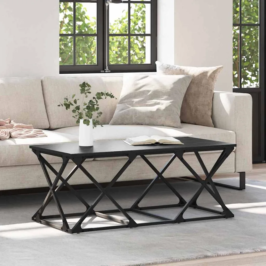 Table basse Chêne noir 100 x 49 x 40 cm Bois d'ingénierie