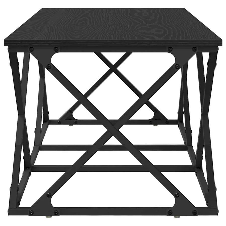 Table basse Chêne noir 100 x 49 x 40 cm Bois d'ingénierie - 6