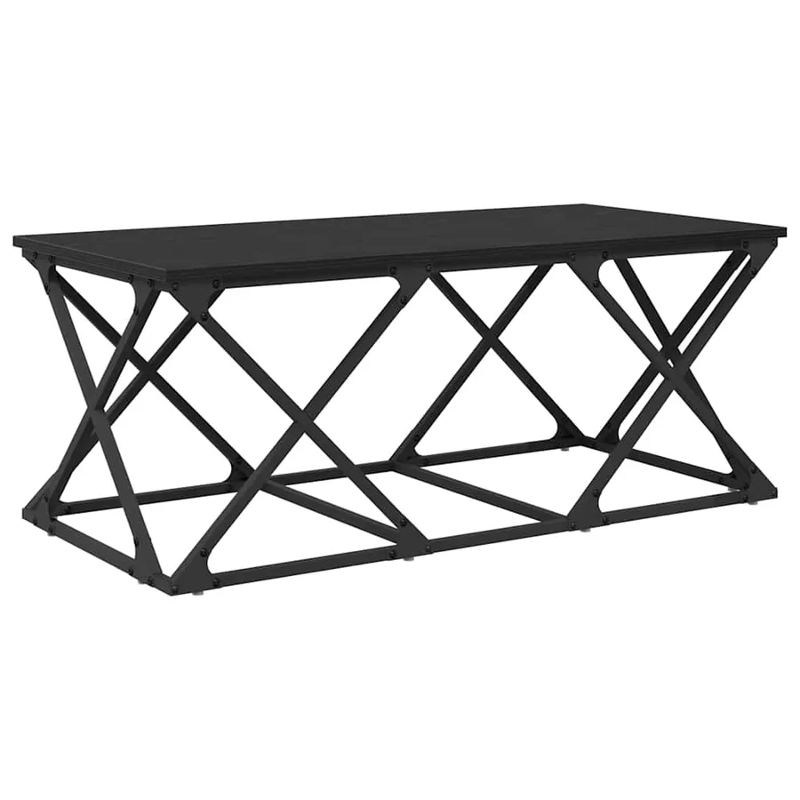 Table basse Chêne noir 100 x 49 x 40 cm Bois d'ingénierie - 7
