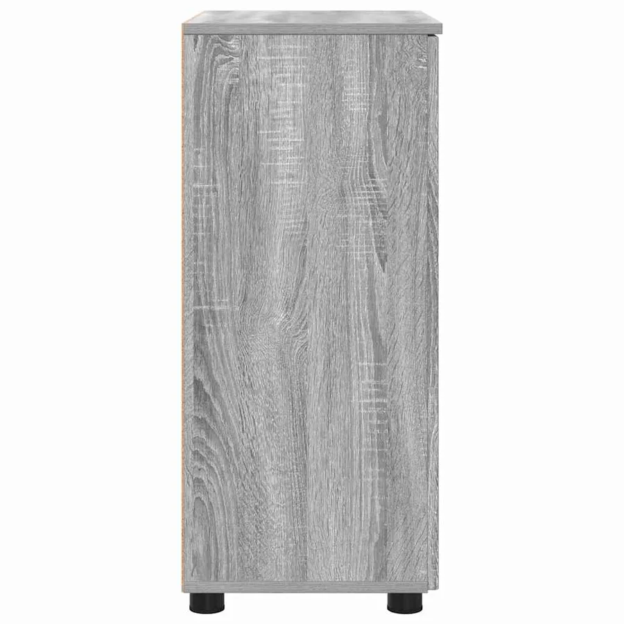 Cabinet de salle de bain avec porte Gris Sonoma 60 x 35 x 80 cm - 7
