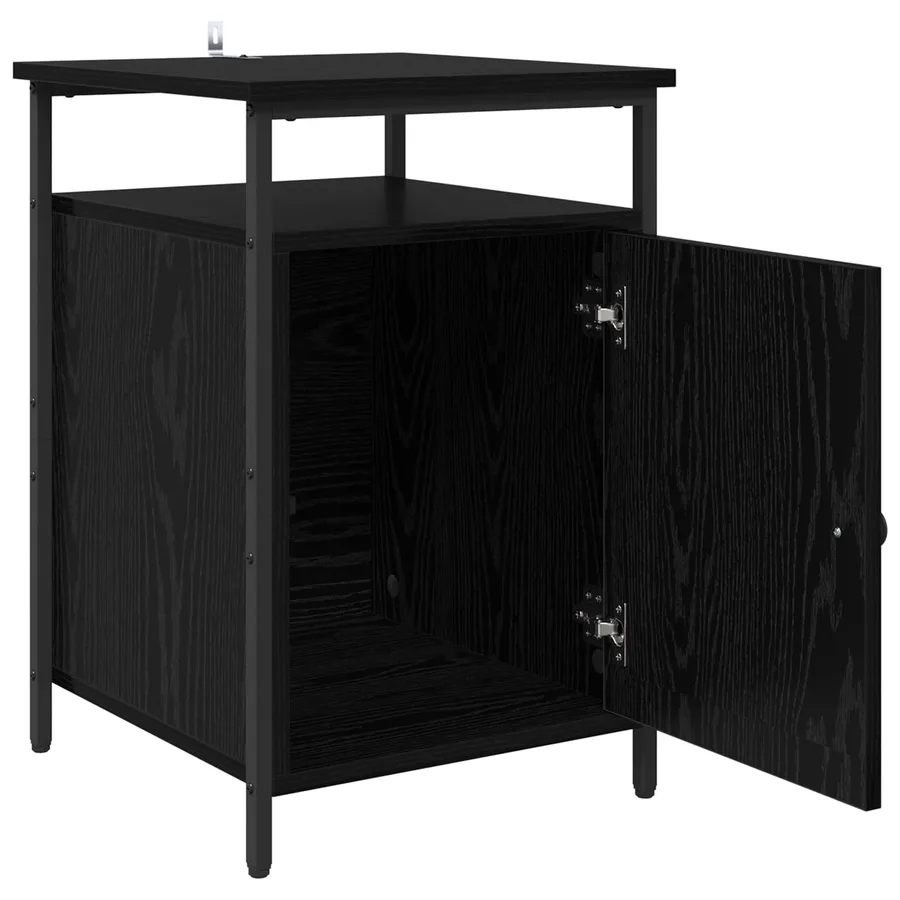 Cabinet de chevet 2 pcs Chêne noir 40 x 42 x 60cm - 5