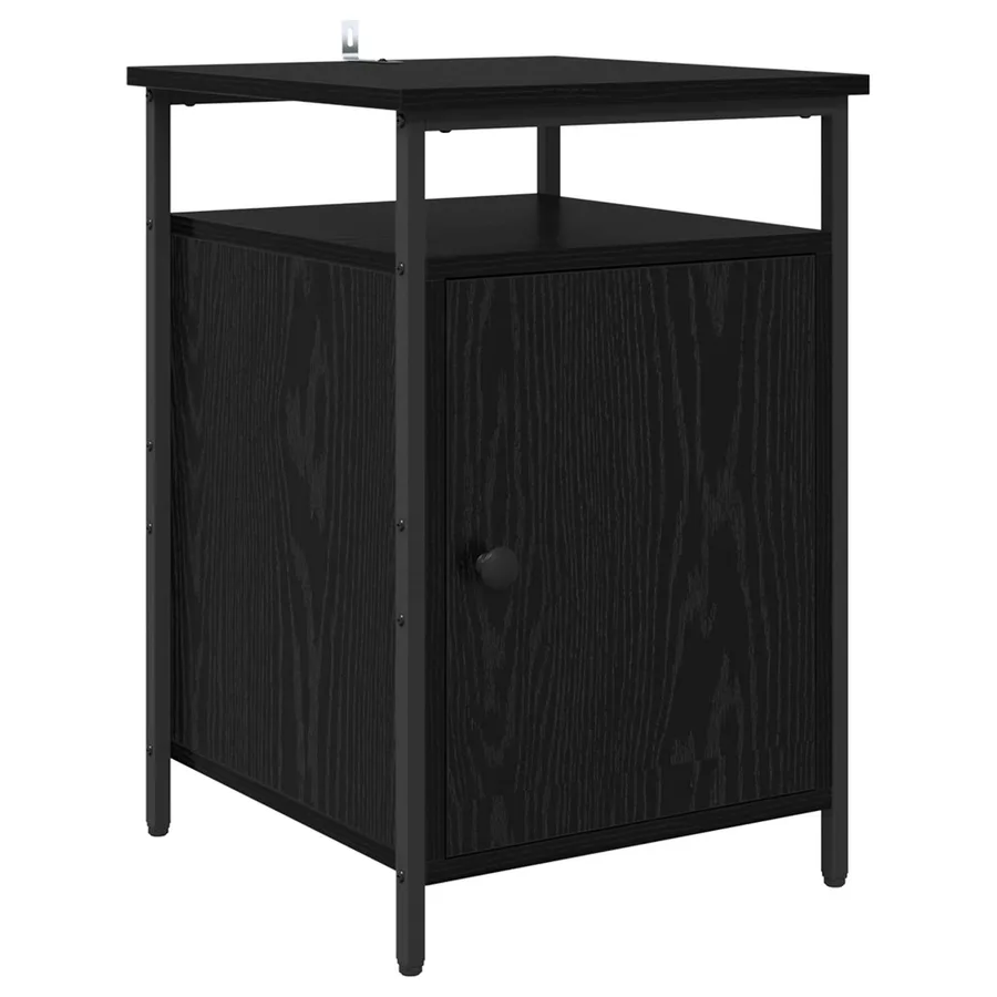 Cabinet de chevet 2 pcs Chêne noir 40 x 42 x 60cm - 6