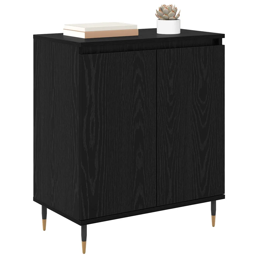 Buffet Chêne noir 60 x 35 x 70 cm Bois d'ingénierie - 3