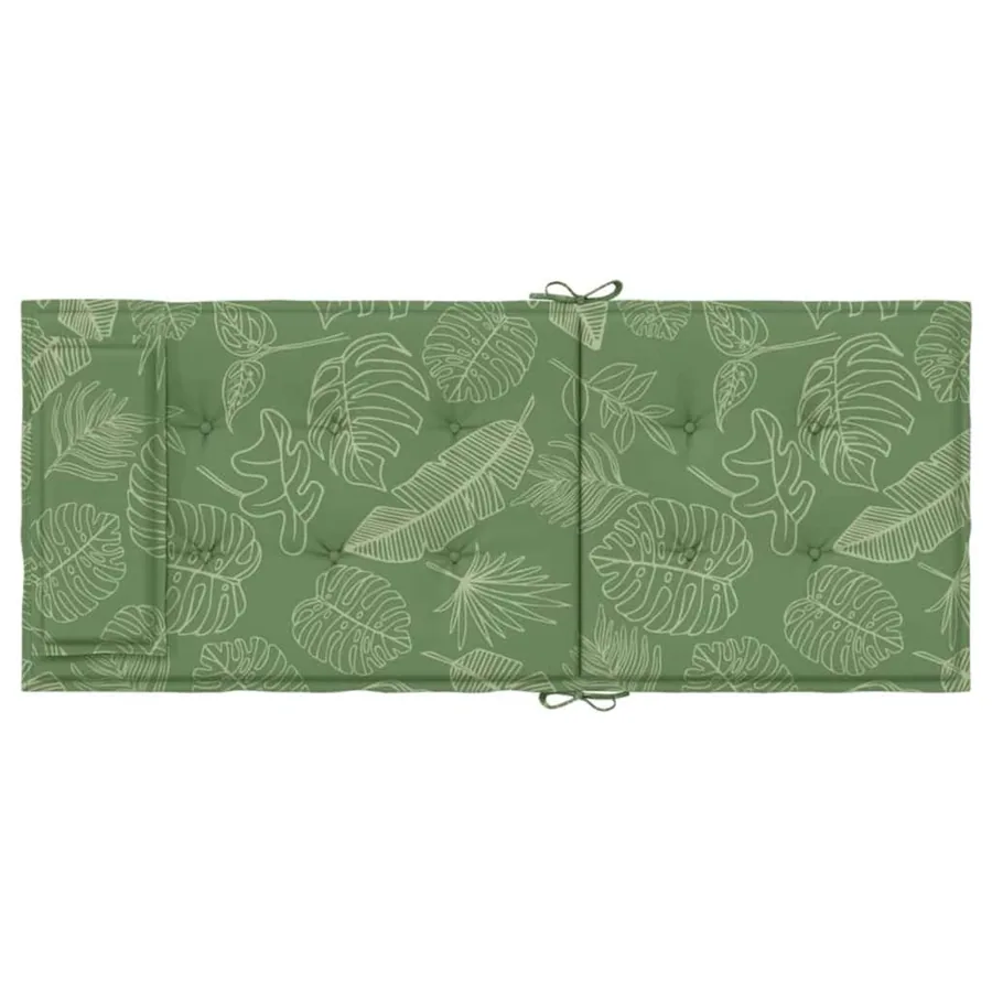 Coussins de chaise à dossier haut lot de 4 modèle de feuille - 7