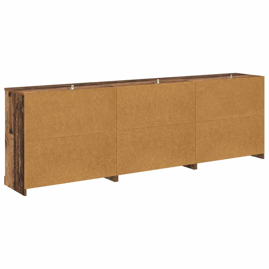 Buffets avec tiroir 3 pcs Bois ancien 210 x 35,5 x 67,5 cm - 9