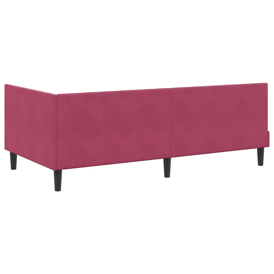 Cadre de lit d'angle avec matelas 2 pcs Vert Velours - 9