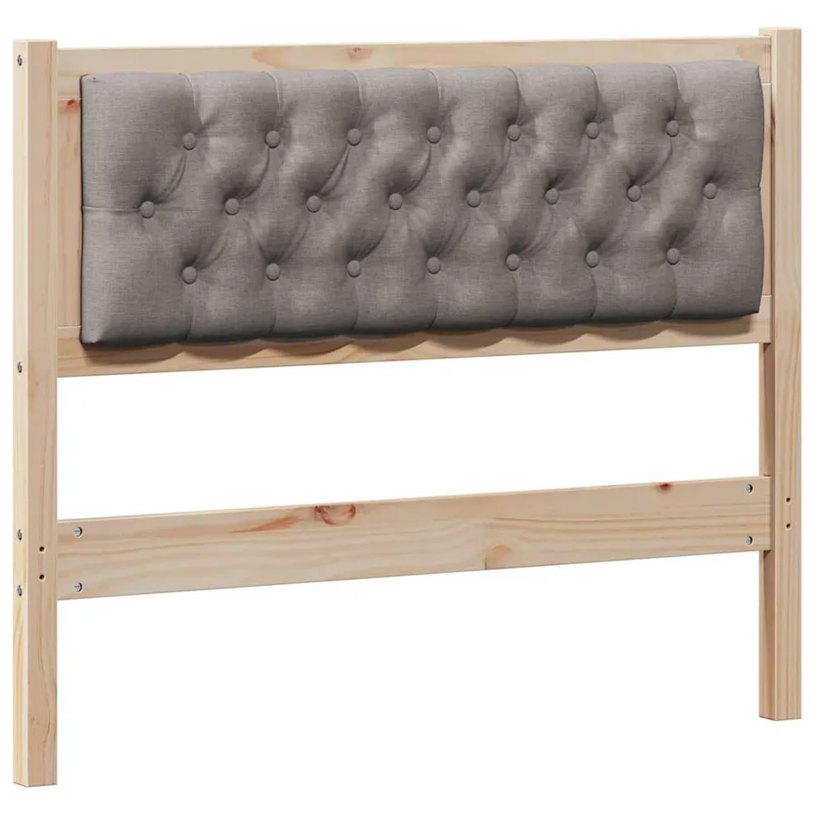 Tête de lit Autre Marron et taupe 100 cm Bois massif en pin - 2