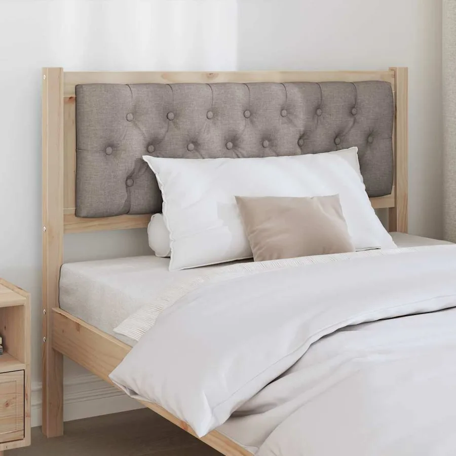 Tête de lit Autre Marron et taupe 100 cm Bois massif en pin - 3