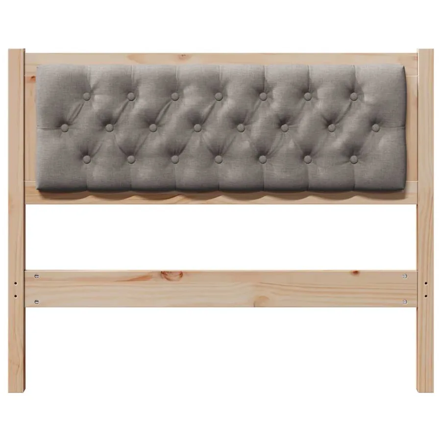 Tête de lit Autre Marron et taupe 100 cm Bois massif en pin - 4