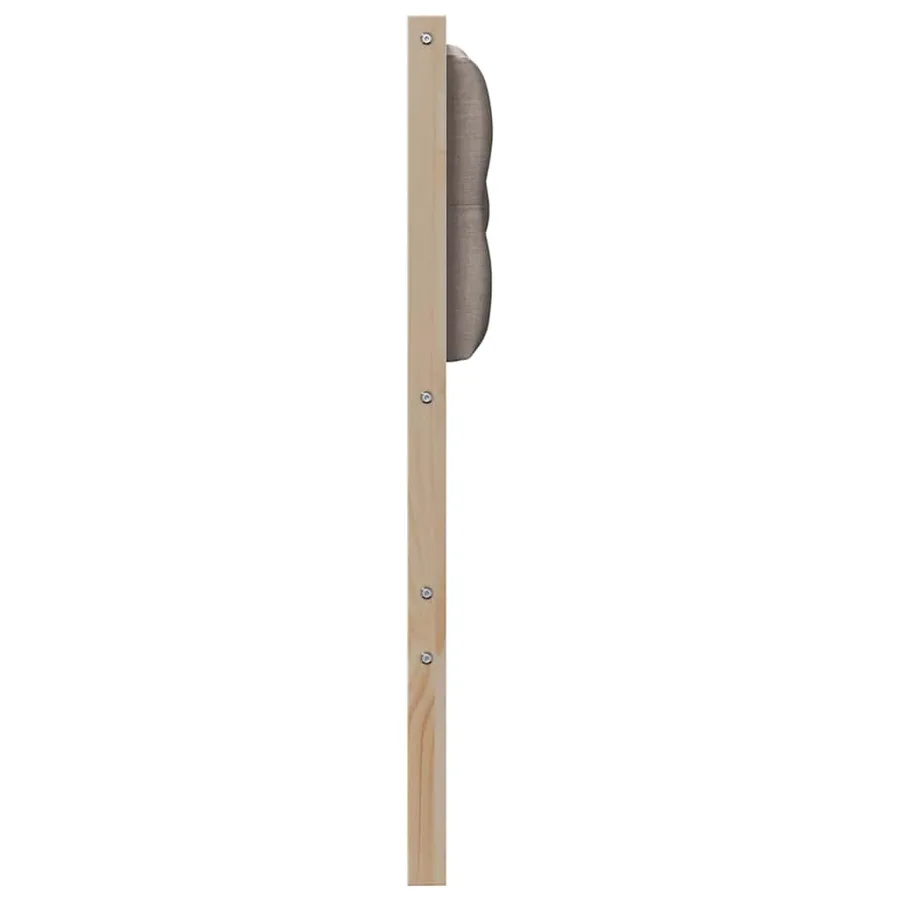 Tête de lit Autre Marron et taupe 100 cm Bois massif en pin - 5