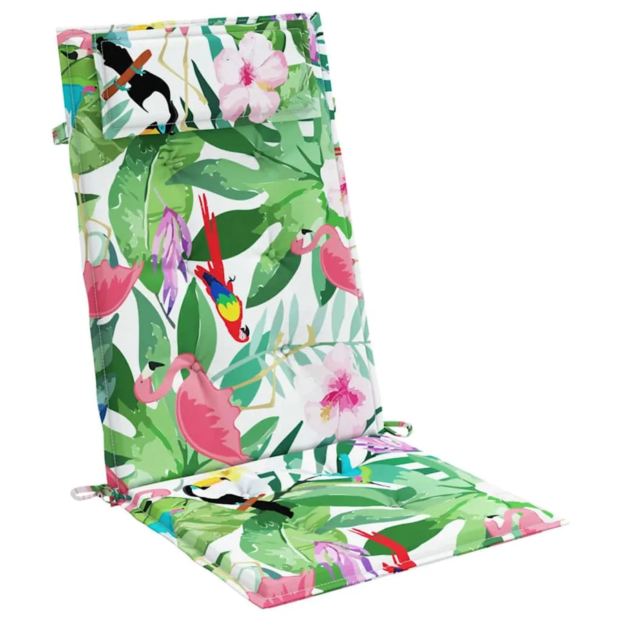 Coussins de chaise à dossier haut lot de 4 multicolore - 5