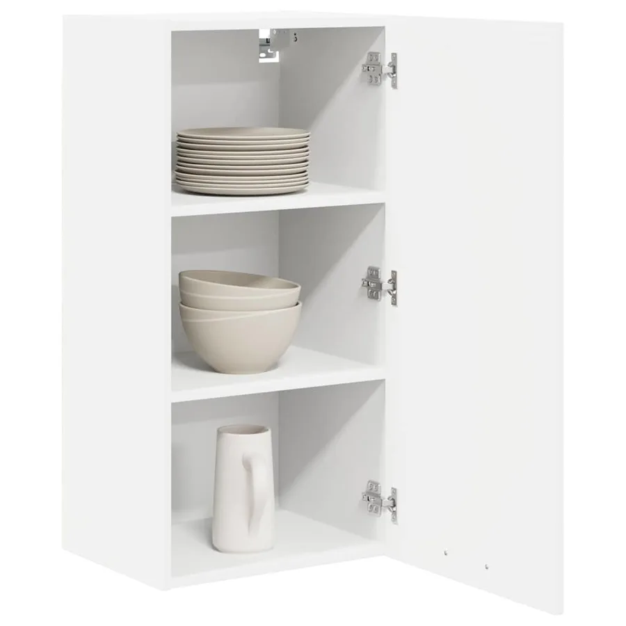 Armoire suspendue Blanc 40 x 31 x 80 cm Bois d'ingénierie - 3