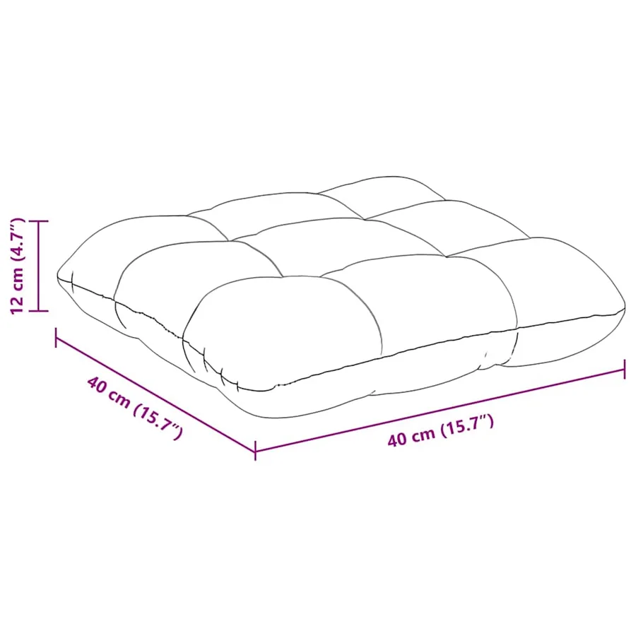 Coussins de siège 4 pcs Gris clair 40 x 40 cm - 11