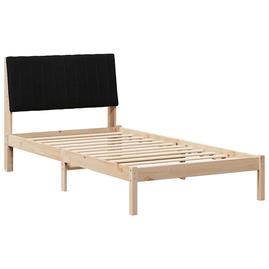 Cadre de lit avec tête de lit Marron 100 x 200 cm Pin massif - 2