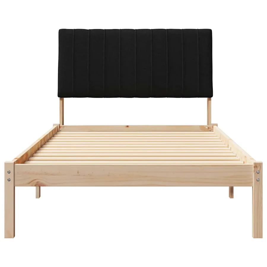 Cadre de lit avec tête de lit Marron 100 x 200 cm Pin massif - 5