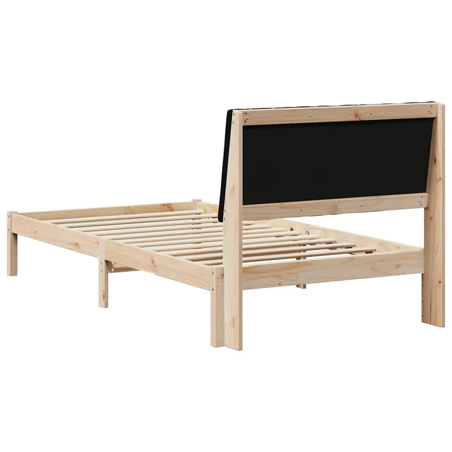 Cadre de lit avec tête de lit Marron 100 x 200 cm Pin massif - 7