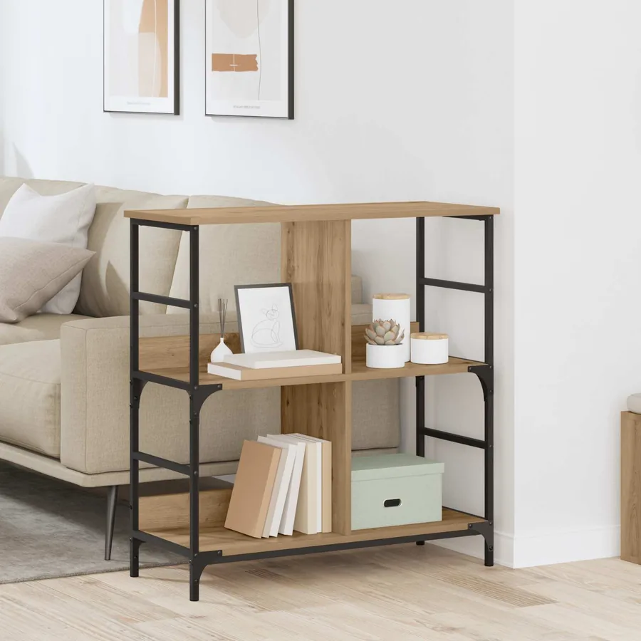 Étagère 4 niveaux 78.5 x 33 x 82 cm Bois d'ingénierie