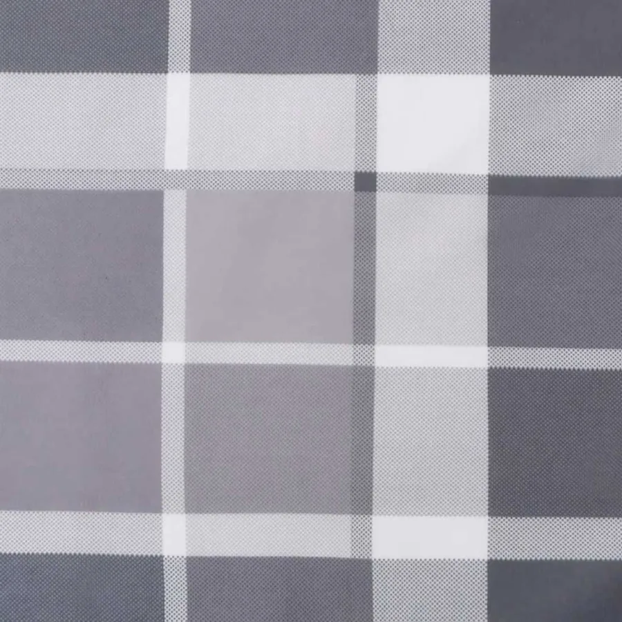 Coussins de chaise à dossier haut lot de 6 carreaux gris - 9