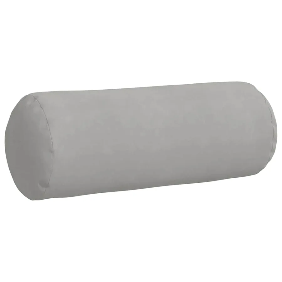 Coussins d'accent 2 pcs Gris clair Ø 25 x 70 cm - 4