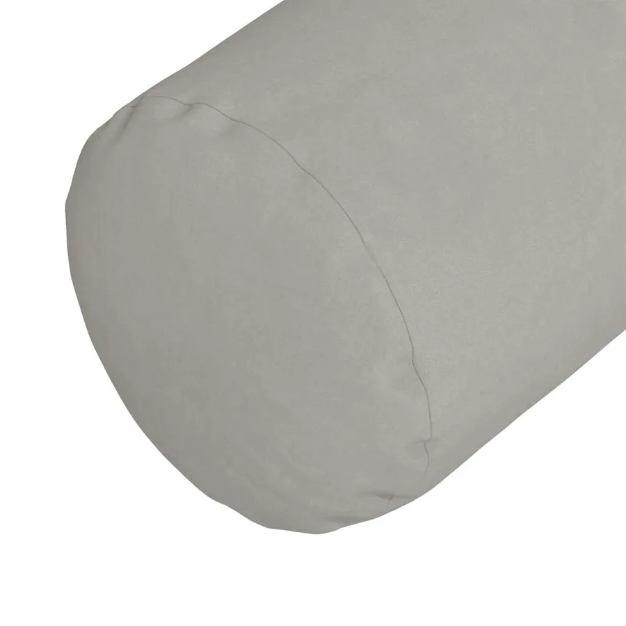 Coussins d'accent 2 pcs Gris clair Ø 25 x 70 cm - 7