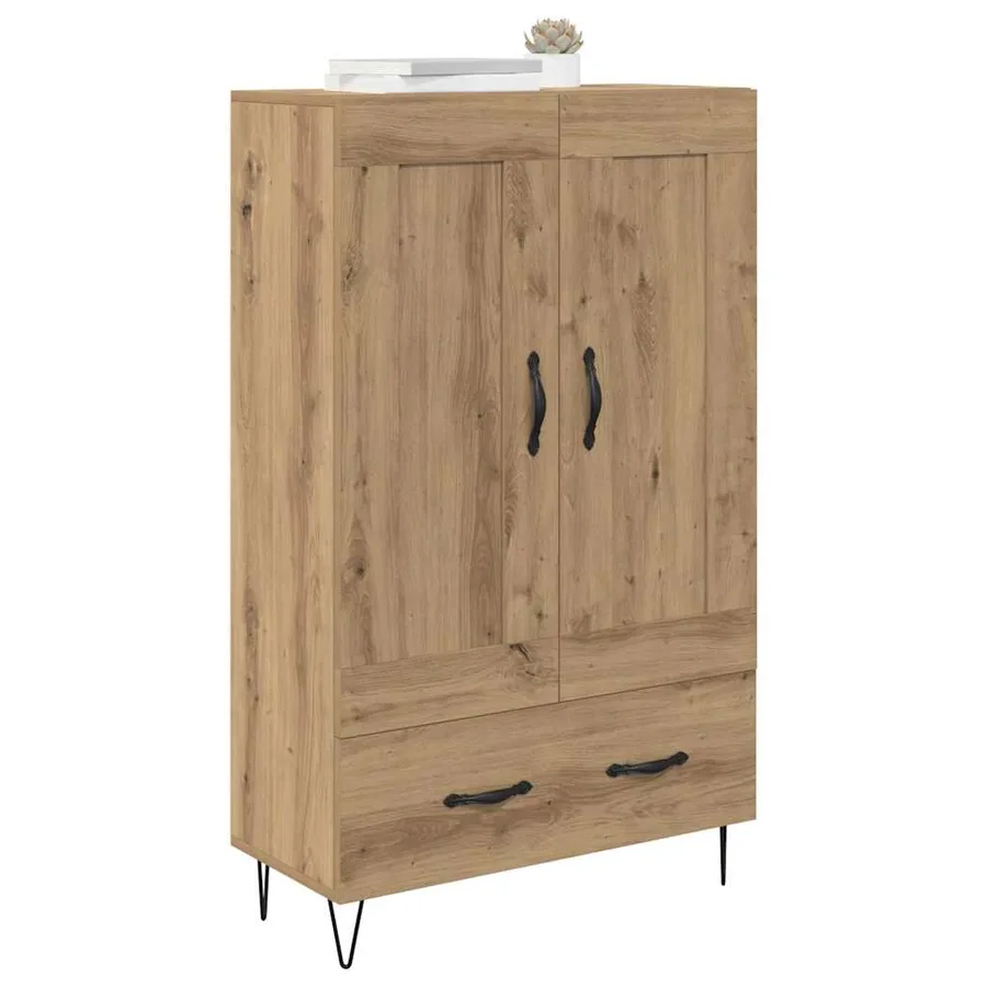 Haut Armoire avec tiroir Chêne artisanal 69,5 x 31 x 115 cm - 3