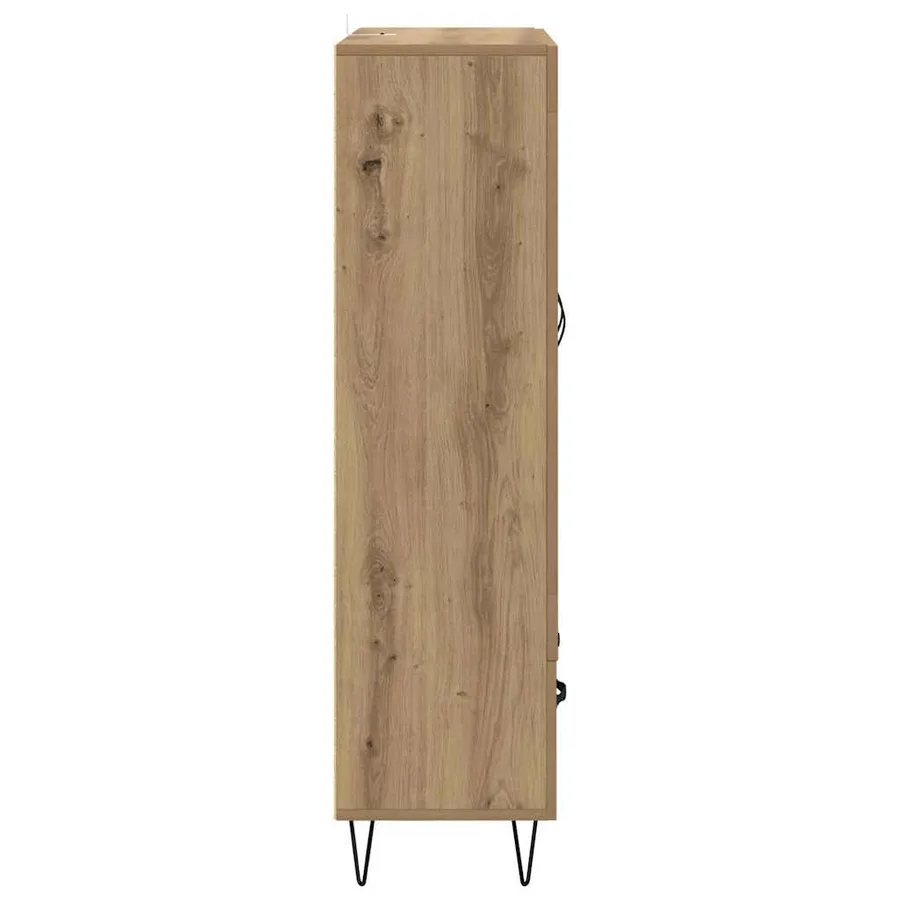 Haut Armoire avec tiroir Chêne artisanal 69,5 x 31 x 115 cm - 7