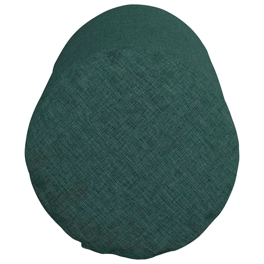 Coussins d'accent 2 pcs Vert foncé Ø 15 x 40 cm tissu - 7