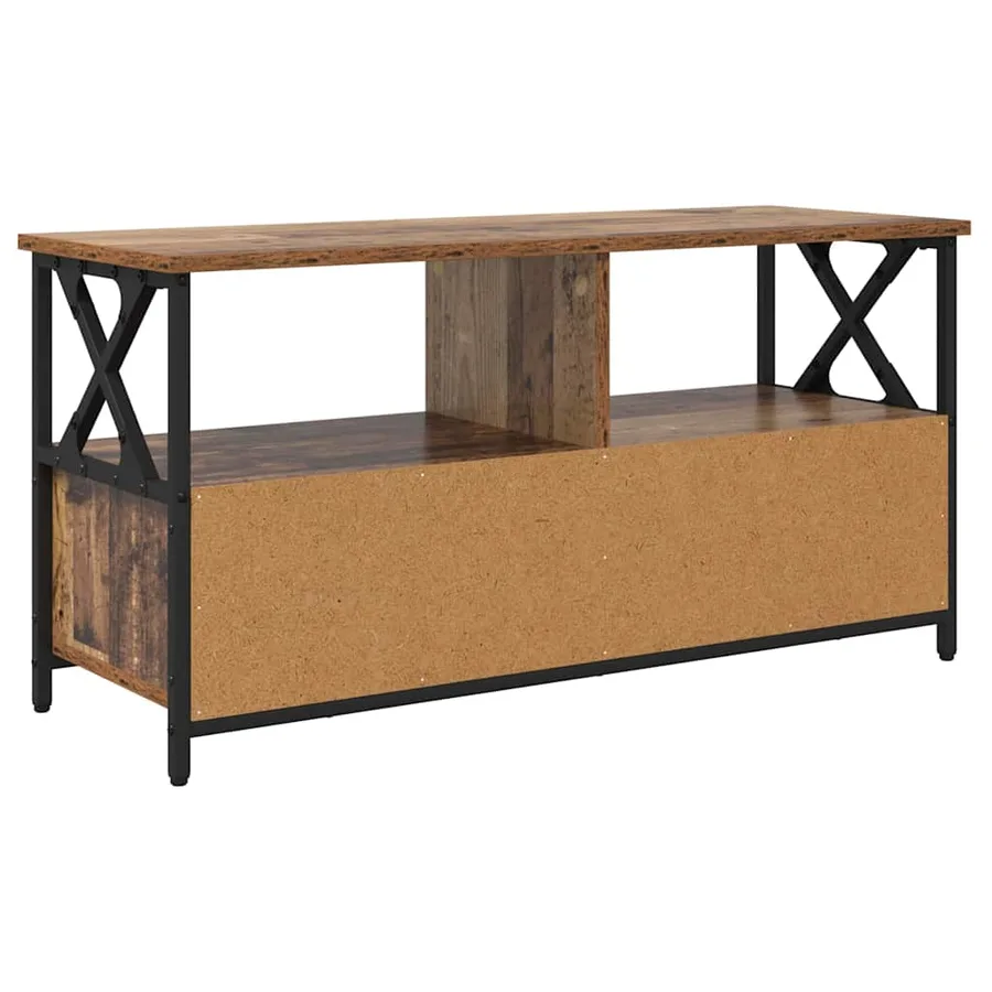 Meuble TV avec tiroir Bois Ancien 90 x 33 x 45 cm - 7