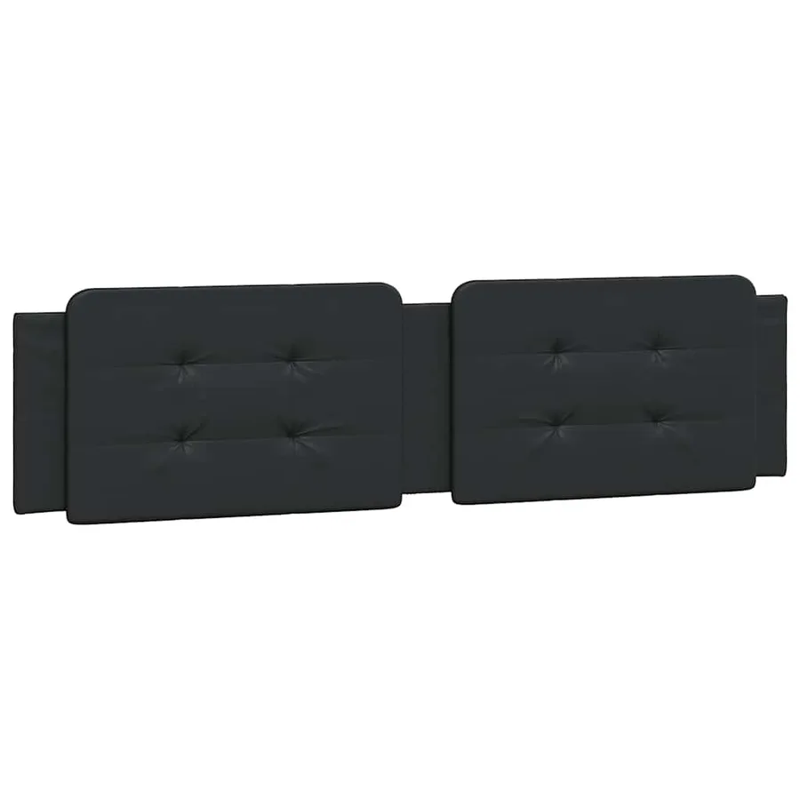 Coussin de tête de lit Zadar noir 193 cm similicuir - 2