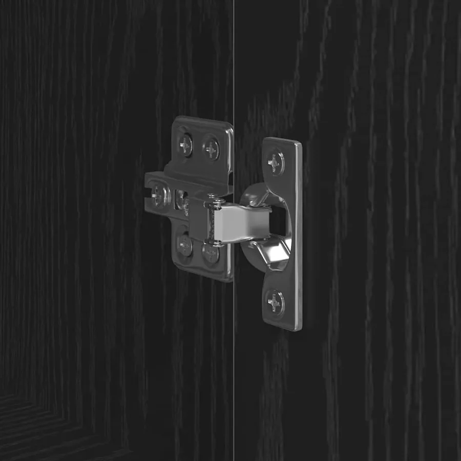 Haut Armoire Chêne noir 62 x 32 x 106,5 cm Bois d'ingénierie - 9