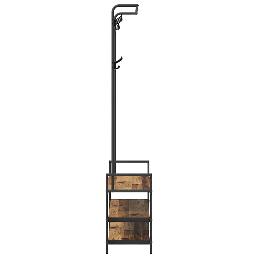 Porte-manteau Bois ancien 75 x 34 x 184 cm Bois d'ingénierie - 6