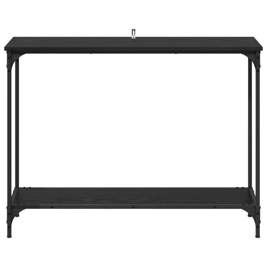 Table console Chêne noir 101 x 30.5 x 75 cm Bois d'ingénierie - 5