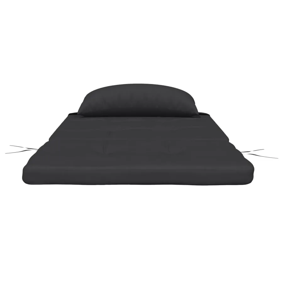 Coussins de chaise adirondack lot de 2 noir tissu oxford - 6