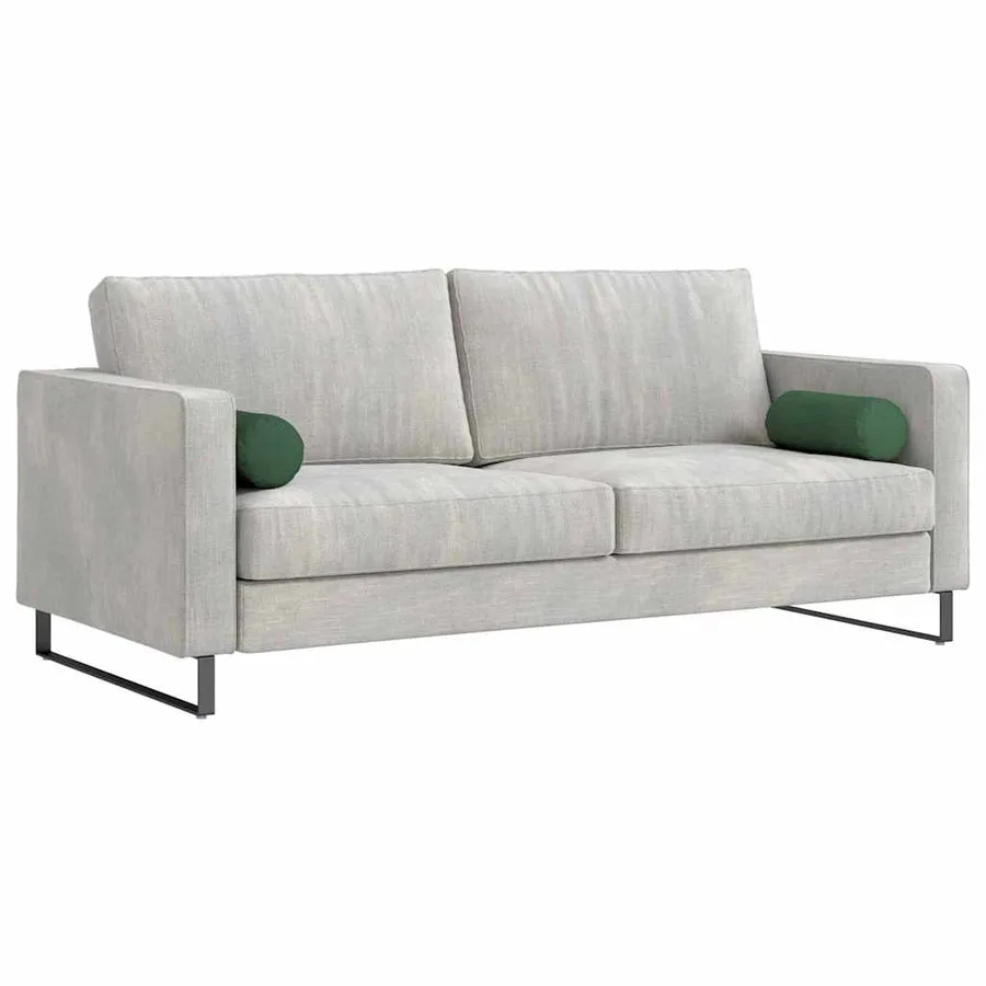 Coussins d'accent 2 pcs Vert foncé Ø 15 x 40 cm - 3