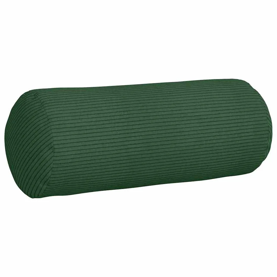 Coussins d'accent 2 pcs Vert foncé Ø 15 x 40 cm - 5