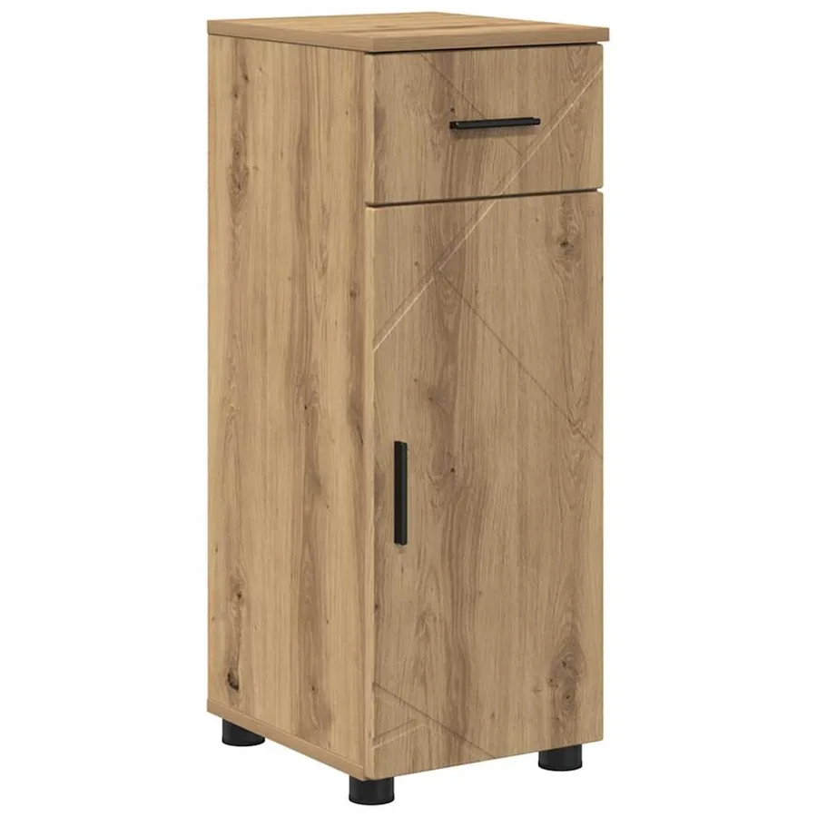 Cabinet de salle de bain Chêne artisanal 30 x 35 x 80 cm - 2