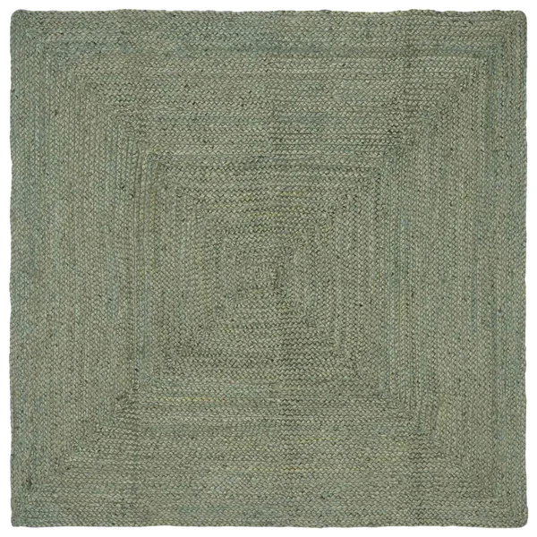 Tapis de surface Rectangulaire Vert olive 120 x 120 cm Jute