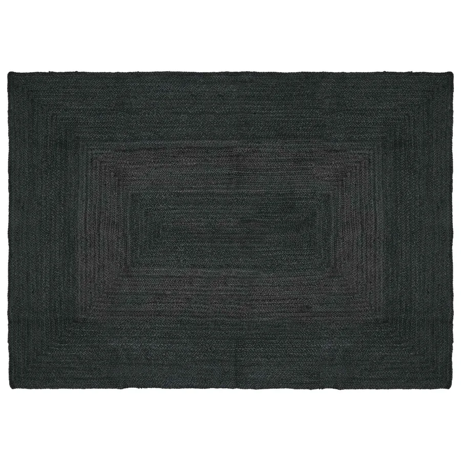 Tapis de surface Rectangulaire Gris foncé 140 x 200 cm Jute