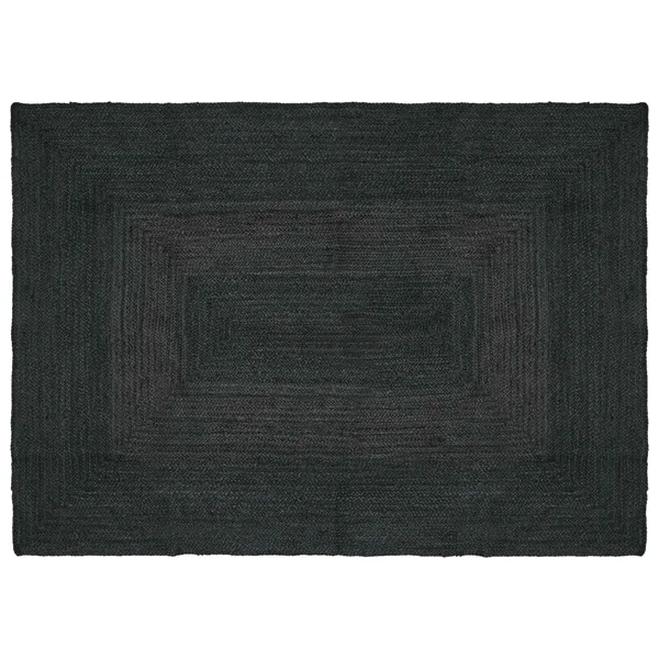 Tapis de surface Rectangulaire Gris foncé 140 x 200 cm Jute