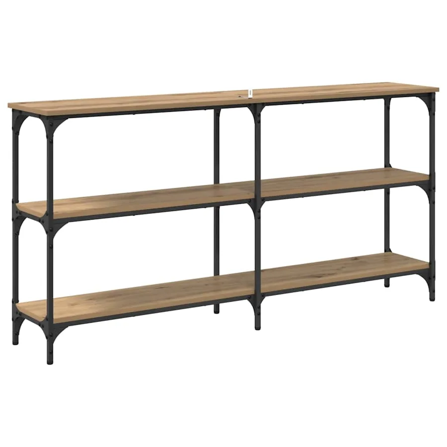 Table console Chêne artisanal 150 x 29 x 75 cm - 7