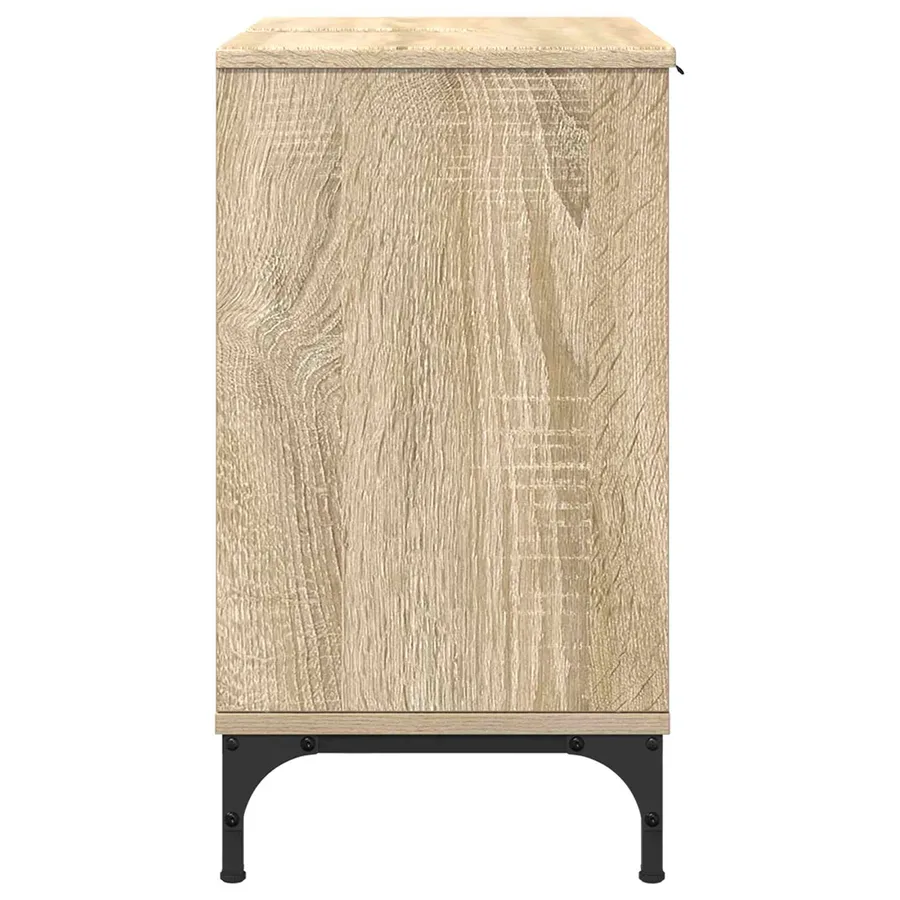 Meuble de Lavabo de Salle de Bain avec stockage Chêne Sonoma - 7