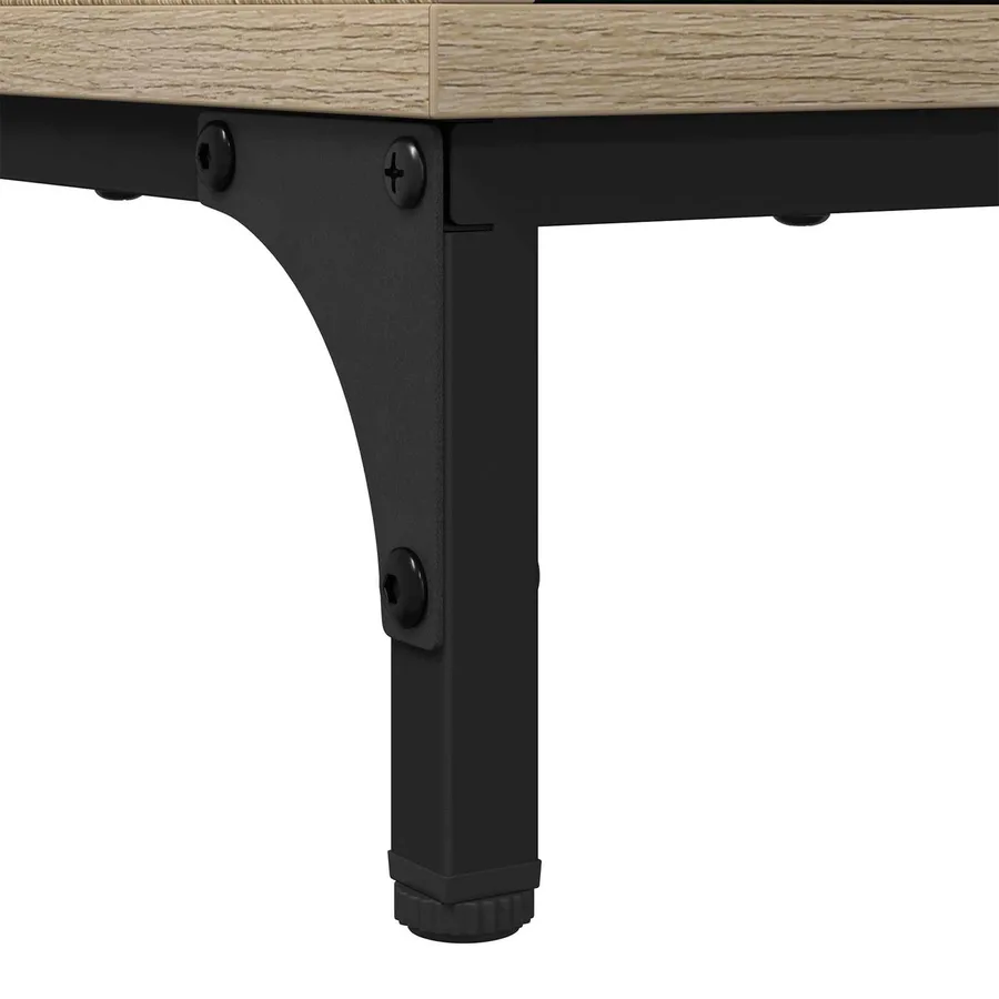 Meuble de Lavabo de Salle de Bain avec stockage Chêne Sonoma - 8