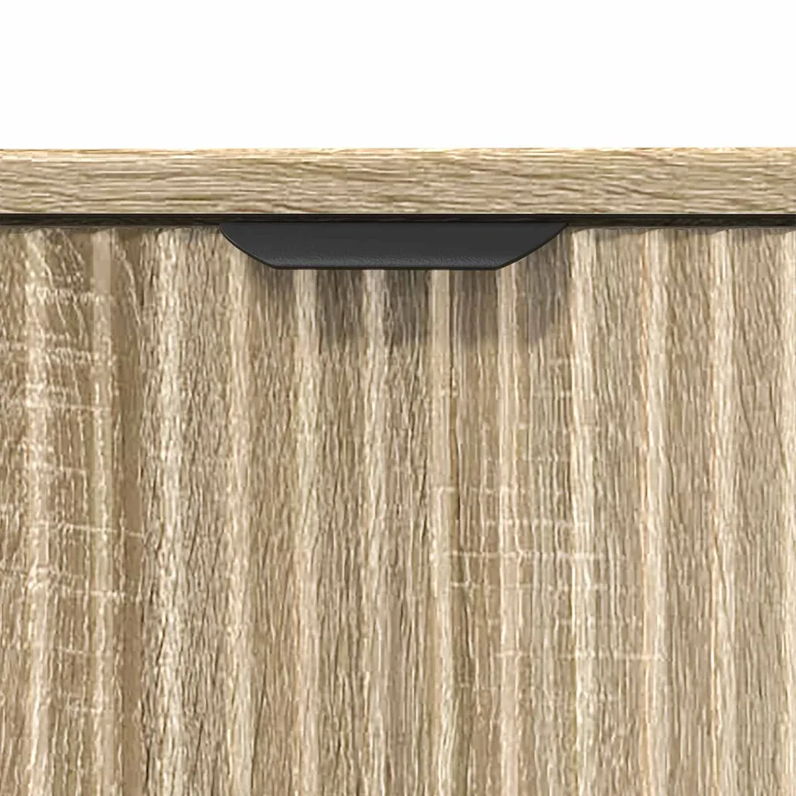 Meuble de Lavabo de Salle de Bain avec stockage Chêne Sonoma - 9